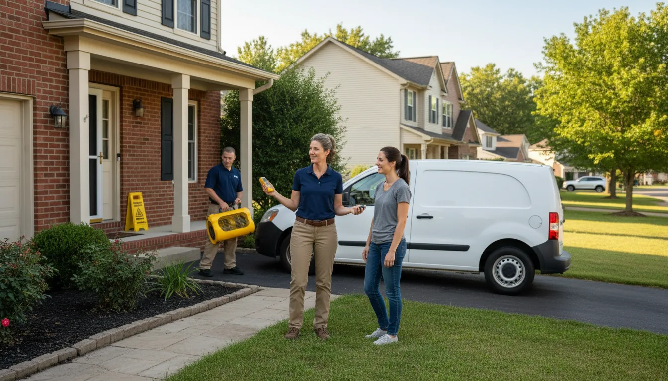 Water restoration image for Dehumidification And Cleanup Services in Marysville, IN